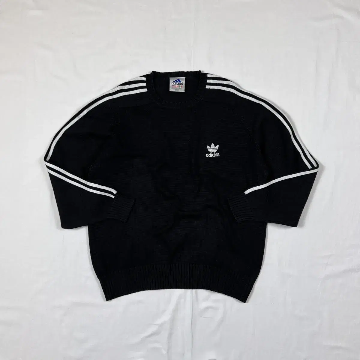 90s 아디다스 adidas 불꽃 로고 니트 스웨터